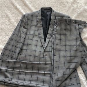 ASOS Gray Prince of Wales Check Suit